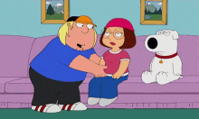 Brian Puking - Family Guy GIF - Family Guy Brian Griffin Meg Griffin GIFs