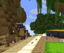 a screenshot of a minecraft game with the name manepear