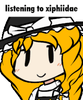 Xiphiidae Listening To Music Sticker - Xiphiidae Listening To Music Ambient Stickers