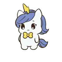a cartoon of a unicorn with the words " i need hug " underneath it