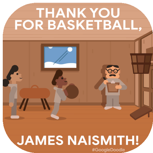 Celebrating Dr James Naismith Thank You For Basketball James Naismith Sticker - Celebrating Dr James Naismith Thank You For Basketball James Naismith Basketball Stickers