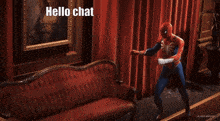 Spiderman Hello Chat GIF - Spiderman Hello Chat Spiderman 2 GIFs