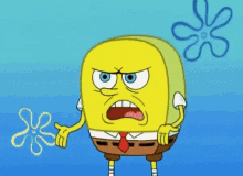 Spongebob Angry GIF