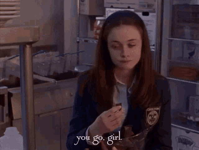 You Go Girl Gilmore Girls GIF - You Go Girl Gilmore Girls Eat GIFs