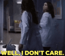 Greys Anatomy Amelia Shepherd GIF - Greys Anatomy Amelia Shepherd Well I Dont Care GIFs
