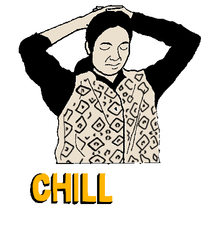 Chill Out Chilling Sticker - Chill Out Chilling Relax Stickers