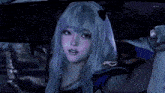 a screenshot of a video game shows a girl with a hat on her head