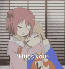 Hugs Anime Anime Girl GIF - Hugs Anime Anime Girl Cute GIFs