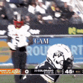 a football game is being played between colorado and osu