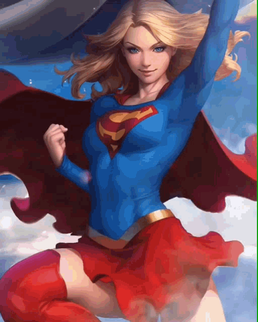Supergirl Superhero GIF - Supergirl Superhero Flying - Discover & Share GIFs