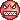 a pixel art illustration of a smiley face with a crown on it .