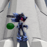 a cartoon character with a green balloon and the name seraphiclord on the bottom right