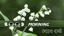 april spring morning coffee flowers