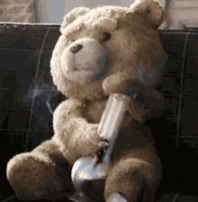 Teddy Bear Smoking GIF - Teddy Bear Smoking Ted GIFs