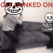 Get Dunked On Sans GIF - Get Dunked On Sans Papyrus GIFs