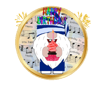Gnome Birthday Sticker - Gnome Birthday Stickers