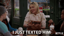 I Just Texted Him Isabel May GIF - I Just Texted Him Isabel May Katie Cooper GIFs