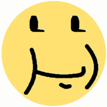 a yellow circle with a smiley face drawn in black