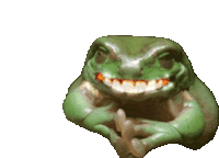 Frogs With Teeth Spooky Sticker