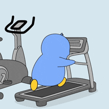 Running On The Treadmill Pudgy Penguins GIF - Running On The Treadmill Pudgy Penguins Workout GIFs