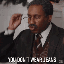 You Dont Wear Jeans To Church Scolded GIF