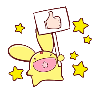Thumbs Up Carbuncle Sticker - Thumbs Up Carbuncle Carbunny Stickers