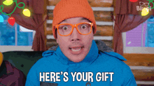 Here'S Your Gift Blippi GIF