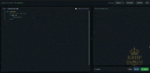 a screenshot of a computer screen with a crown on the bottom left corner .