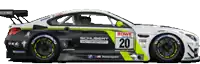 a black and white race car with the number 20 on it