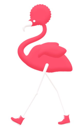Flamingo Feed Me Motion Sticker - Flamingo Feed Me Motion Pink Stickers