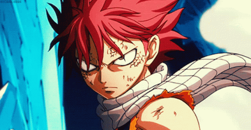 fairy tail natsu angry face