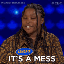 Its A Mess Candace GIF - Its A Mess Candace Family Feud Canada GIFs