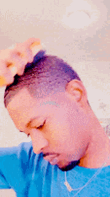 Cute Black Boy Brushing Hair GIF - Cute Black Boy Black Boy Brushing Hair GIFs