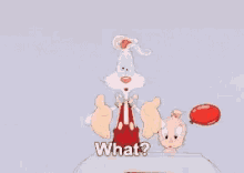 a cartoon woman with red hair is screaming and saying save me .