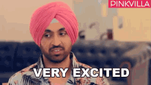 Very Excited Diljit Dosanjh GIF - Very Excited Diljit Dosanjh Pinkvilla GIFs