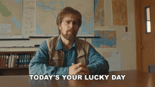 Todays Your Lucky Day Sam Rockwell GIF - Todays Your Lucky Day Sam Rockwell Don Verdean GIFs