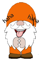 Laughing Gnome Sticker - Laughing Gnome Humor Stickers