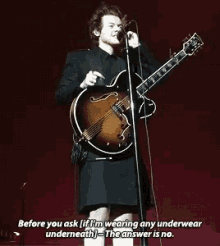 Harry Styles Singing GIF - Harry Styles Singing Asking If Im Wearing Underwear GIFs