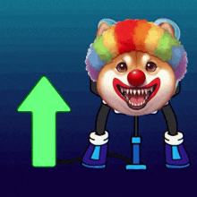 Clown Dog Idoge GIF - Clown Dog Idoge Internet Doge GIFs