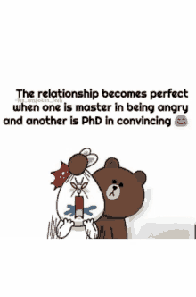 Cony And Brown The Relationship Becomes Perfect When One Is Master In Being Angry GIF - Cony And Brown The Relationship Becomes Perfect When One Is Master In Being Angry And Another Is Phd In Convincing GIFs
