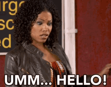 Umm... Hello! GIF - Beauty And The Baller Beauty And The Baller Gifs Diandra Lyle GIFs