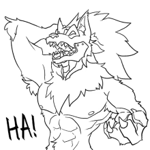 werewolf muscles