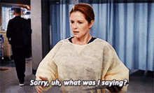 Greys Anatomy April Kepner GIF - Greys Anatomy April Kepner Sorry Uh What Was I Saying GIFs