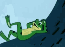 лягушка союзмультфильм шок испуг убегать прятаться GIF - Frog Traveller Soviet Cartoon GIFs