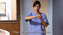 Parks And Rec Ann Perkins GIF - Parks And Rec Ann Perkins Three Two One And My Shifts Over GIFs