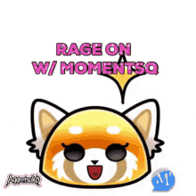 aggretsuko peace out rage rage on cqueen