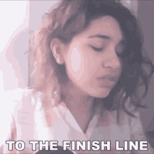 To The Finish Line Alessia Cara GIF - To The Finish Line Alessia Cara Coattails Song GIFs