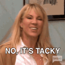No Its Tacky Real Housewives Of New York GIF - No Its Tacky Real Housewives Of New York Dont Do It GIFs
