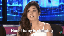 Hush Baby Is Sleeping GIF - Hush Baby Is Sleeping Shreya Ghoshal GIFs