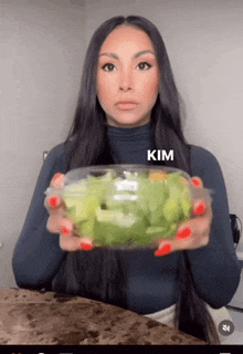 Kim Kardashian Salad GIF - Kim Kardashian Kim Salad GIFs